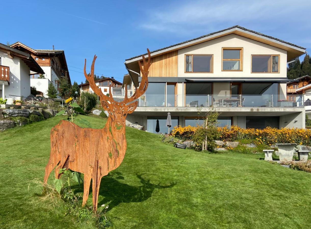 Casa Admisa, Spektakulaere Aussicht, Ski In And Out, Hochwertige Einrichtung, Valserstein Und Eiche Флімс Екстер'єр фото