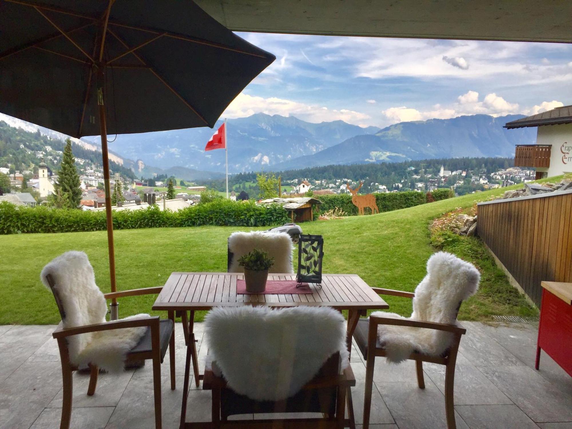 Casa Admisa, Spektakulaere Aussicht, Ski In And Out, Hochwertige Einrichtung, Valserstein Und Eiche Флімс Екстер'єр фото